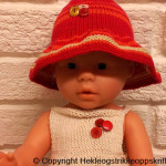 Babyborn dukke: Strikke Soltopp og Solhatt Babyborn dukke: Strikke Soltopp og Solhatt