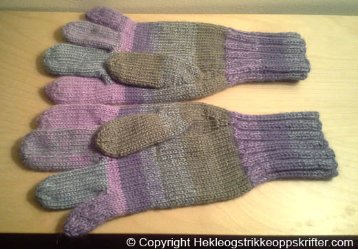 Skinnfingerløse Vanter