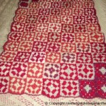 Heklet Rosa Babyteppe i Bestemor Ruter Heklet Rosa Babyteppe i Bestemor Ruter